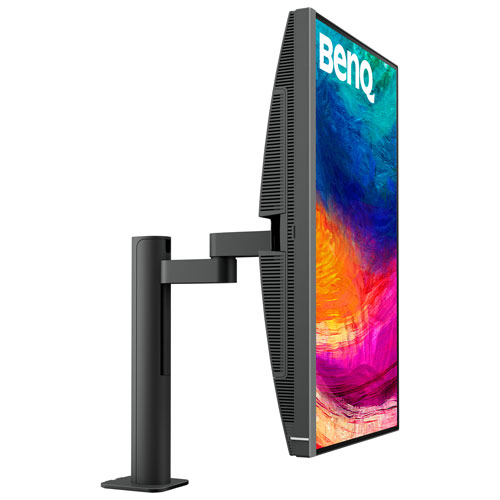 Moniteur ACL IPS Ultra HD 4K 60 Hz de 27 po DesignVue de BenQ avec temps de réponse de 5 ms gris à gris - Gris métallique
