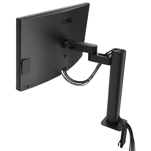 Moniteur ACL IPS Ultra HD 4K 60 Hz de 27 po DesignVue de BenQ avec temps de réponse de 5 ms gris à gris - Gris métallique