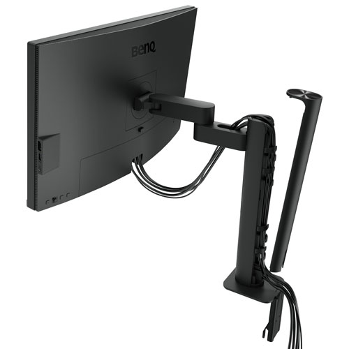 Moniteur ACL IPS Ultra HD 4K 60 Hz de 27 po DesignVue de BenQ avec temps de réponse de 5 ms gris à gris - Gris métallique