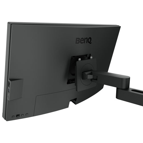 Moniteur ACL IPS Ultra HD 4K 60 Hz de 27 po DesignVue de BenQ avec temps de réponse de 5 ms gris à gris - Gris métallique