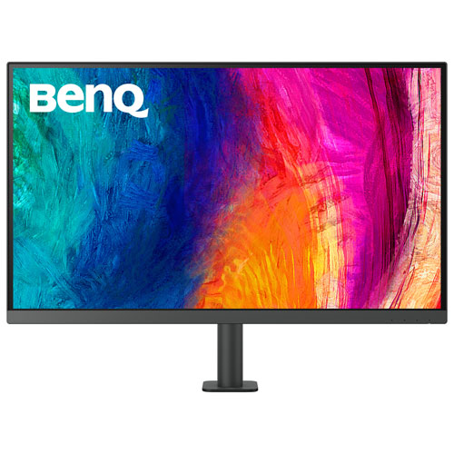 Moniteur ACL IPS Ultra HD 4K 60 Hz de 31,5 po DesignVue de BenQ avec temps de réponse de 5 ms gris à gris - Gris métallique
