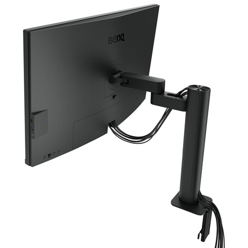 Moniteur ACL IPS Ultra HD 4K 60 Hz de 31,5 po DesignVue de BenQ avec temps de réponse de 5 ms gris à gris - Gris métallique