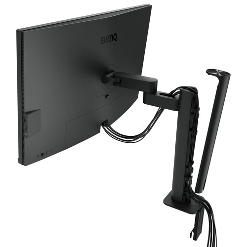 Moniteur ACL IPS Ultra HD 4K 60 Hz de 31,5 po DesignVue de BenQ avec temps de réponse de 5 ms gris à gris - Gris métallique