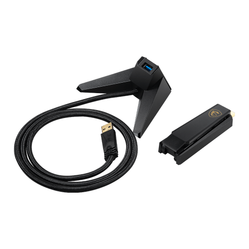 MSI AXE5400 WIFI 6E USB Adapter, 6GHz, up to 2402 Mbps, 802.11ax, Plug and Play, High-Speed Long Range USB Gaming Adapter