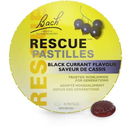 Bach Black Currant Rescue Pastilles, 35 CT