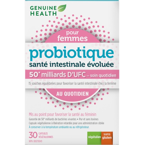 Véritable probiotique de santé pour femmes, 50 milliards de CFU, 30 ct