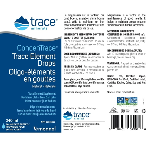 Monnol - Concentrace Trace Mineral Drops, 60ml