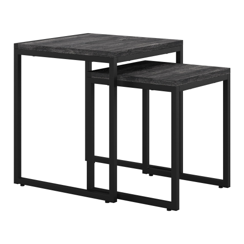 CorLiving LFF-393-C Square Nesting Side Tables