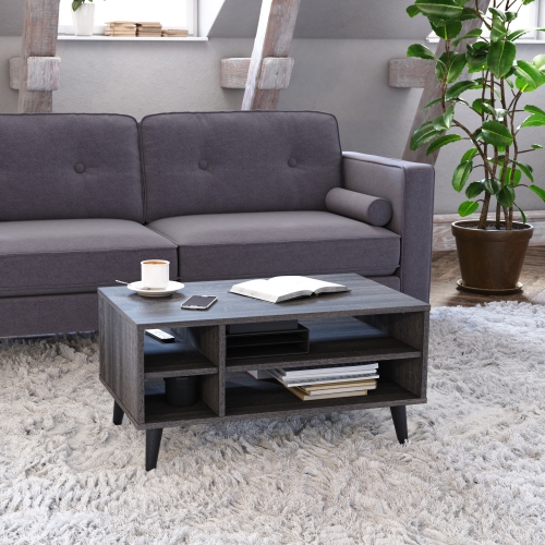 CorLiving LHW-601-C Rectangle Coffee Table with Storage