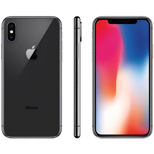 Remis à neuf - téléphone intelligent iPhone X 64 Go d'Apple - Gris cosmique - Déverrouillé - remis à neuf certifié