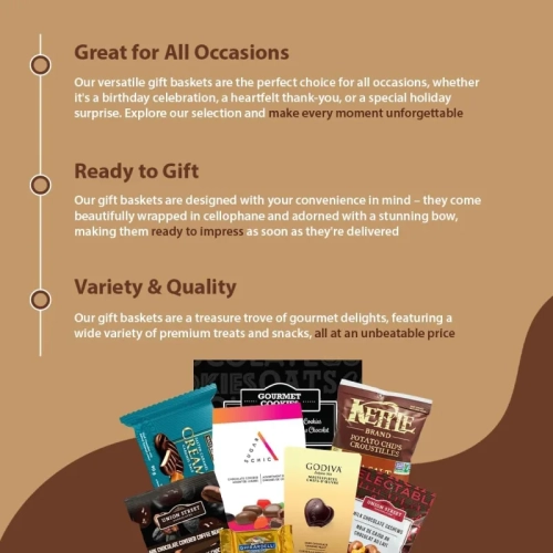 Stylish Gift Basket for Valentine's Day and Lunar New Year with Divine Chocolates, Featuring Godiva Delights