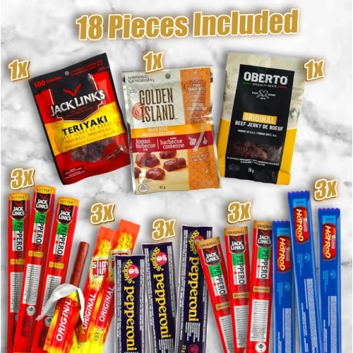 Valentine's Carnivore Snack Box: Perfect Gift for Men - Beef Jerky, Pepperoni Sticks, and More!