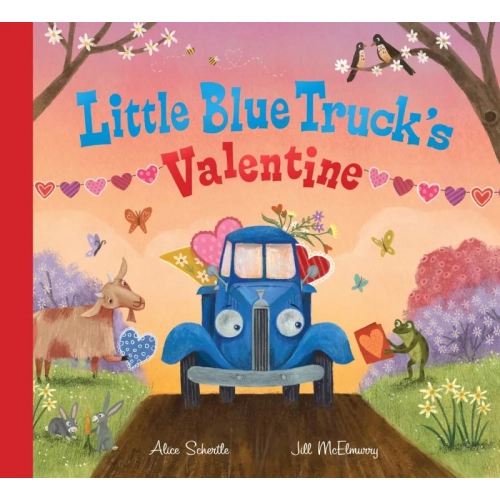 Couverture rigide pour la Saint-Valentin de Little Blue Truck – Livre photo pour enfants touchant