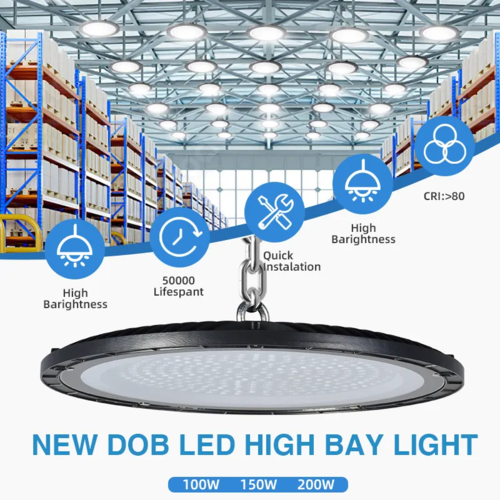 4 PACK - Super bright 200 Watt 14 Inch LED Bay light, 6500K Cool white, Certified dust/water proof