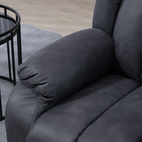 HOMCOM Power Lift Chair for Elderly, Microfibre Upholstered Electric Recliner Chair for Seniors with Footrest, Remote Control, Side Pockets for