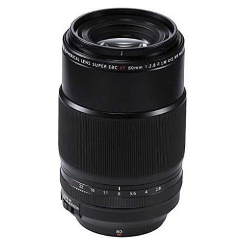 Fujifilm Fujinon Prime Lens XF80mm F2.8 R LM OIS WR Macro, Mid-Range Telephoto Lens for Fujifilm X Mount Cameras