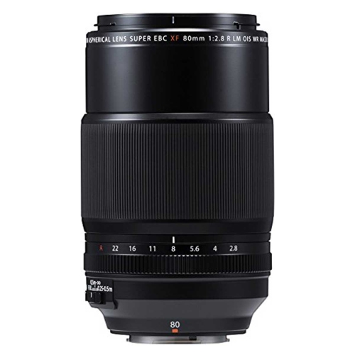 Fujifilm Fujinon Prime Lens XF80mm F2.8 R LM OIS WR Macro, Mid-Range Telephoto Lens for Fujifilm X Mount Cameras