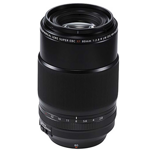 Fujifilm Fujinon Prime Lens XF80mm F2.8 R LM OIS WR Macro, Mid-Range Telephoto Lens for Fujifilm X Mount Cameras