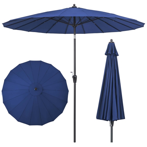 9FT Outdoor Umbrella W/ Push Button Tilt and Crank for Backyard, Pool(Net  Only)