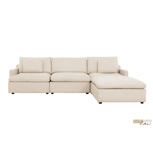 Urban Cali Long Beach Medium Modular Sectional Sofa with Ottoman