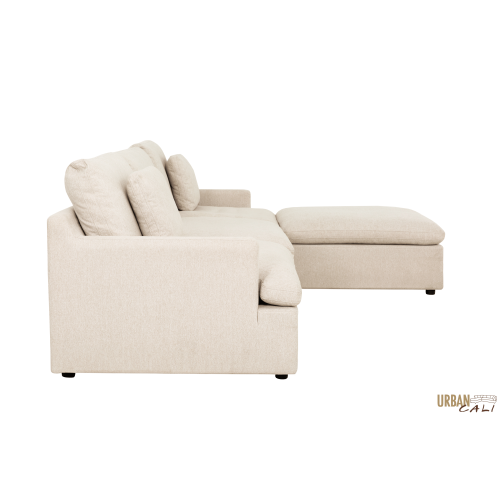 Urban Cali Long Beach Medium Modular Sectional Sofa with Ottoman