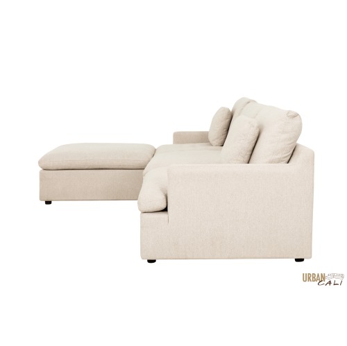 Urban Cali Long Beach Medium Modular Sectional Sofa with Ottoman