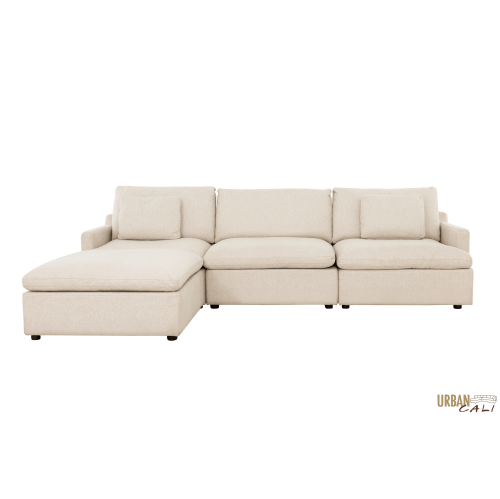 Urban Cali Long Beach Medium Modular Sectional Sofa with Ottoman