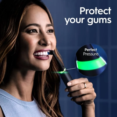 Oral-B Power iO Series 9 Electric Toothbrush - Black Onyx, Rechargeable with 4 Brush Heads and Charging Travel Case