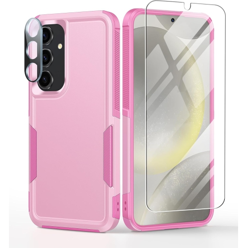 Samsung Galaxy S24-Plus Case: Rugged Heavy Duty Shockproof Protective Cell Phone Cover Military Grade Drop Protection Bumper Tough- Durable Dual