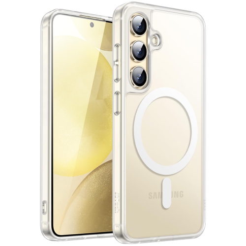 HLD  Magnetic Case for Samsung Galaxy S24+ / S24 Plus 5G, Compatible With Magsafe, Translucent Matte Back Shockproof Phone Cover (Frosted Clear)