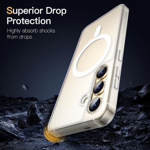 Magnetic Case for Samsung Galaxy S24+ / S24 Plus 5G, Compatible with MagSafe, Translucent Matte Back Shockproof Phone Cover