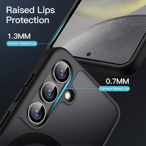 Magnetic Case for Samsung Galaxy S24+ / S24 Plus 5G, Compatible with MagSafe, Translucent Matte Back Shockproof Phone Cover