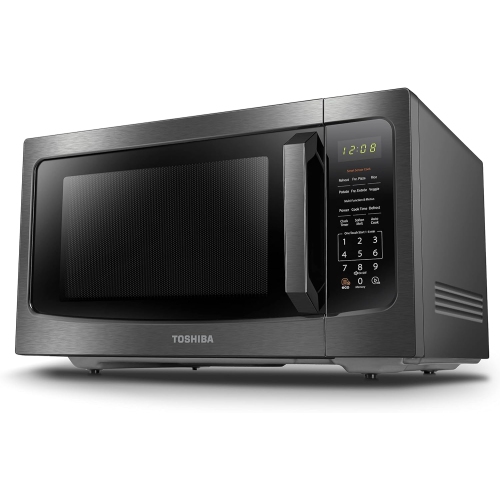 TOSHIBA  Ml-Em45P(Bs) Countertop Microwave Oven \w Smart Sensor And Position Memory Turntable, Memory Function, 1.6 Cu.ft \w 13.6 Inch Removable