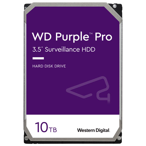 WD Purple Pro 10TB 3.5" 7200RPM SATA Desktop Internal Hard Drive - Purple