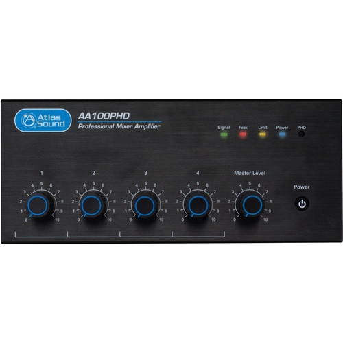 AtlasIED Atlas Sound AA100PHD 4-Input 100W BGM Mixer Amplifier