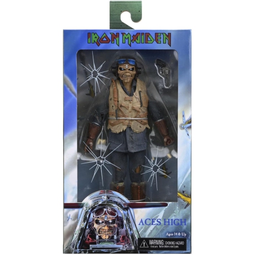 NECA  Iron Maiden 8 Inch Action Figure Clothed Series - Aces High Eddie
