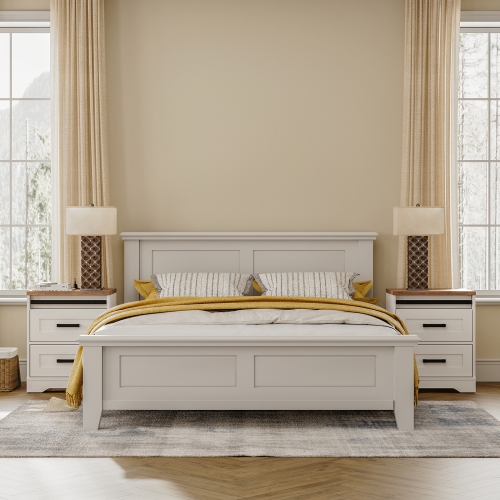 WAMPAT 2 Pack End Table with Charging Station Side Sofa Table with Drawers, Modern Nightstand with Power Outlets & USB Ports for Living Room, Bedroom