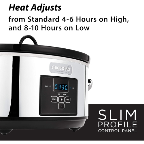 Crock-Pot 7 Quart Programmable Slow Cooker with Digital Timer, Food Warmer