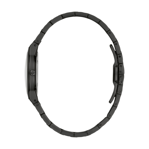 Bulova Ladies Millennia Quartz Watch 32mm Black Stainless Steel Case and Bracelet with Black Dial