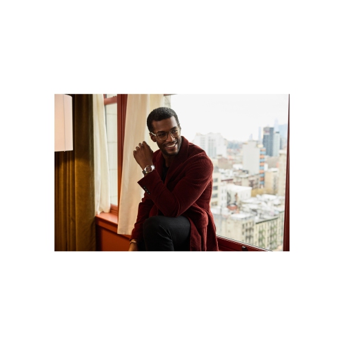 Montre automatique pour hommes Surveyor 39 mm de Bulova avec boîtier et bracelet en acier inoxydable argenté et cadran bourgogne