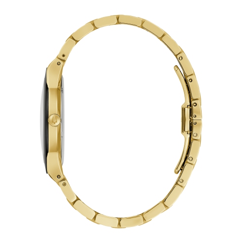 Montre à quartz homme Millennia 41 mm de Bulova avec boîtier et bracelet en acier inoxydable doré et cadran noir