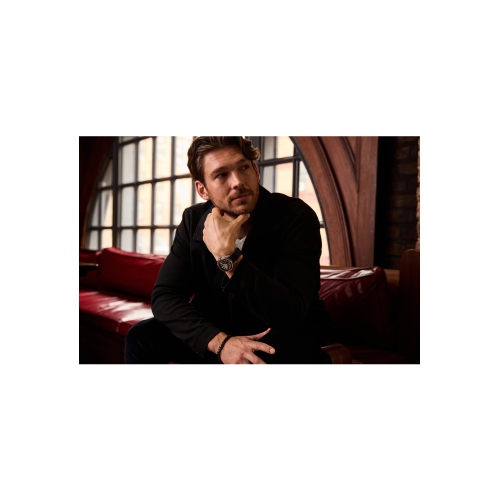 Bulova Mens Lunar Pilot Meteorite Limited Edition HPQ Watch 43.5mm Stainless Steel & Titanium Case Black Leather Strap with Grey Dial