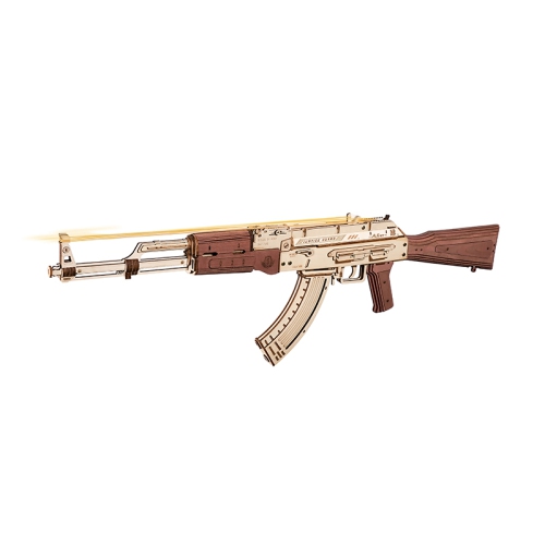 TRADEOPIA  Diy Ak-47 Assault Rifle 3D Wooden Puzzle - 315 Pieces