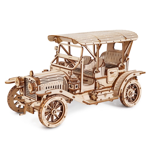 TRADEOPIA  Diy Vintage Car 3D Wooden Puzzle - 298 Pieces