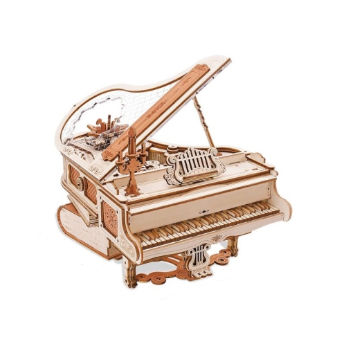 Casse-tête en bois 3D Magic Piano Mechanical Music Box - 223 pièces