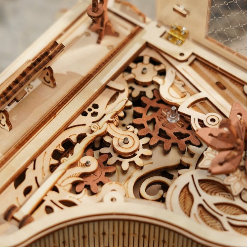 Casse-tête en bois 3D Magic Piano Mechanical Music Box - 223 pièces