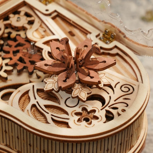 Casse-tête en bois 3D Magic Piano Mechanical Music Box - 223 pièces
