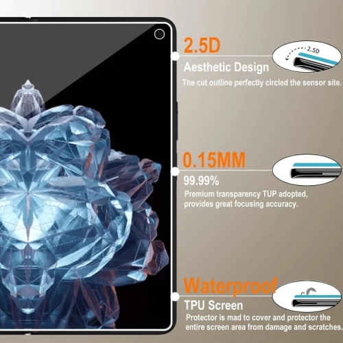 Screen Protector for OnePlus Open, 3 Pack Flexible Soft TPU Full Coverage 3D Curved Edge Elastic Screen Protector Cover HD Clear Anti-Scratch