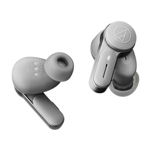 Audio-Technica ATH-TWX7GY True Wireless Earphones, with Active Noise Cancelling, Hear-Through Function, Multipoint Pairing, and EQ + Soundscapes via
