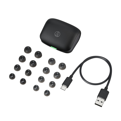 Audio-Technica ATH-TWX7BK True Wireless Bluetooth Earphones, with Active Noise Cancelling, Hear-Through Function, Multipoint Pairing, and EQ +